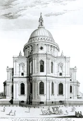 Die Ostansicht der St. Paul